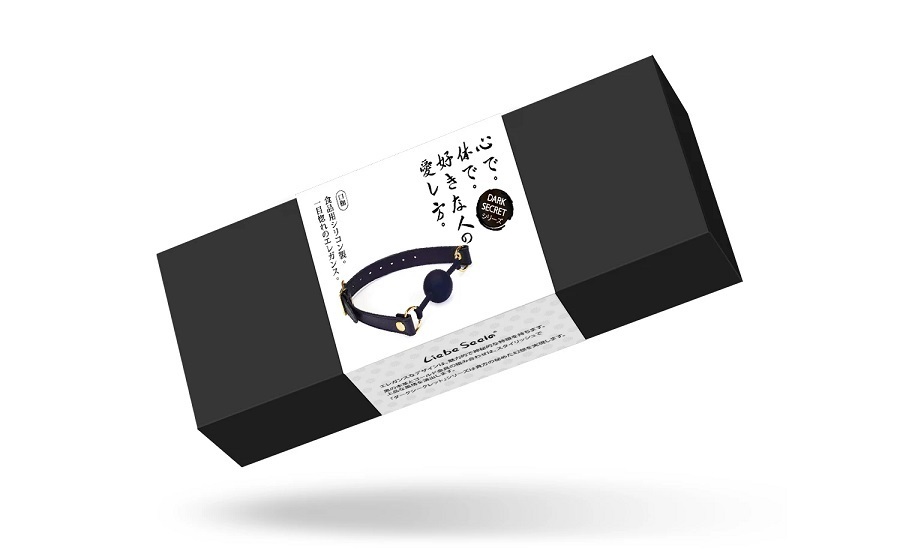 Liebe Seele 皮帶矽膠球形口枷，柔軟矽膠與山羊皮設計，適合BDSM約束遊戲。