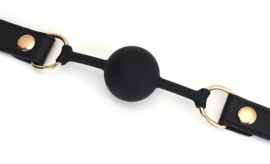 柔軟矽膠與山羊皮製作的Liebe Seele口枷，提供舒適支配的BDSM體驗。