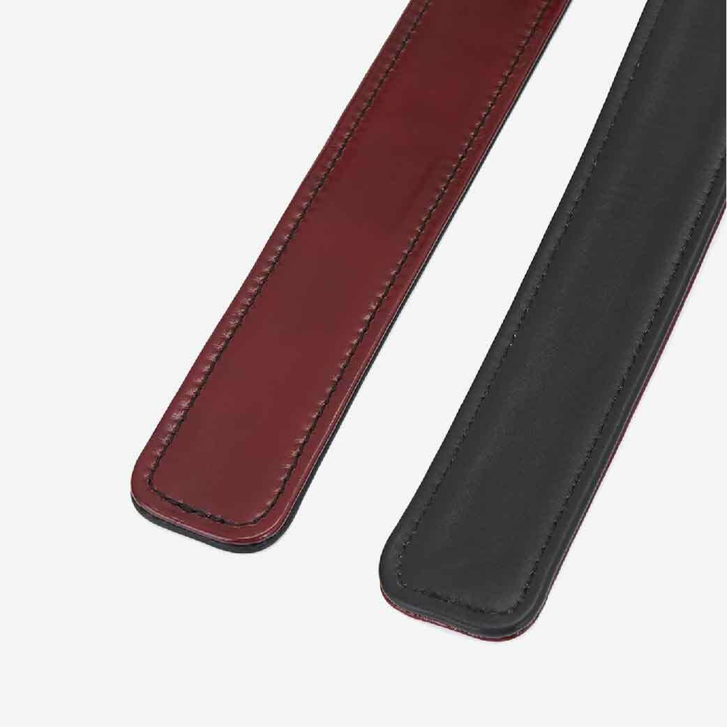 Liebe Seele 皮革大腿扣，S/L 尺寸可選，38-70cm 調節範圍，完美適配雙腿，BDSM 必備高端束縛配件。