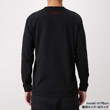TENGA Love Me Tenga 長袖 T 恤 黑色-SING DR