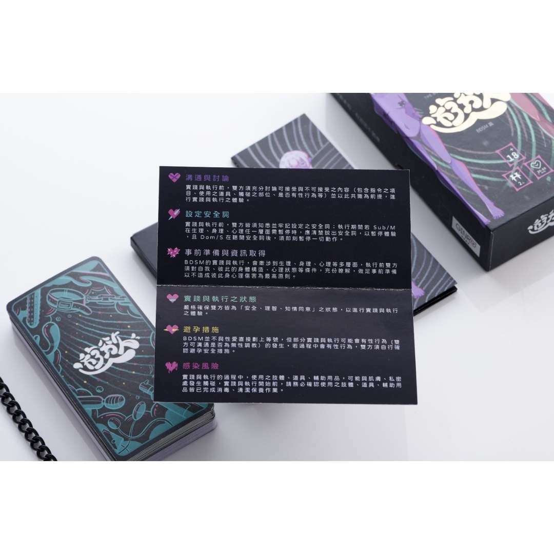 GINRO 《微床遊.遊慾》BDSM入門卡牌遊戲，精緻硬盒包裝，情侶夫妻提升性愛情趣