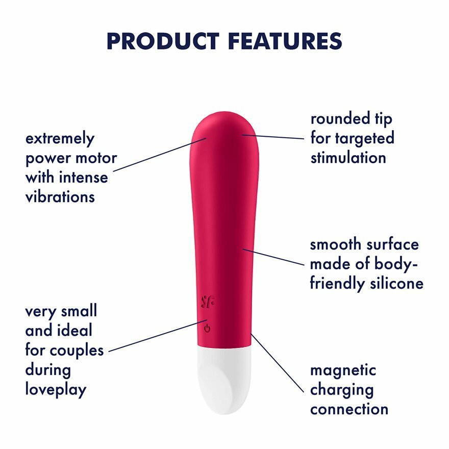 Satisfyer Ultra Power Bullet 1 小型激震震動棒 紅色-SING DR