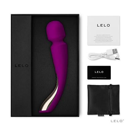 LELO Smart Wand 2 防水按摩棒，10 段變頻震動，USB 充電，人體工學設計，絲滑矽膠材質，強力放鬆。