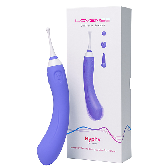 LOVENSE Hyphy 遠端智能高頻雙頭點潮筆按摩棒-SING DR