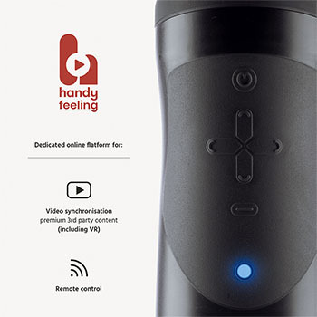 The Handy APP控制飛機杯，強大互動功能，兼容VR設備，封閉式設計易清潔