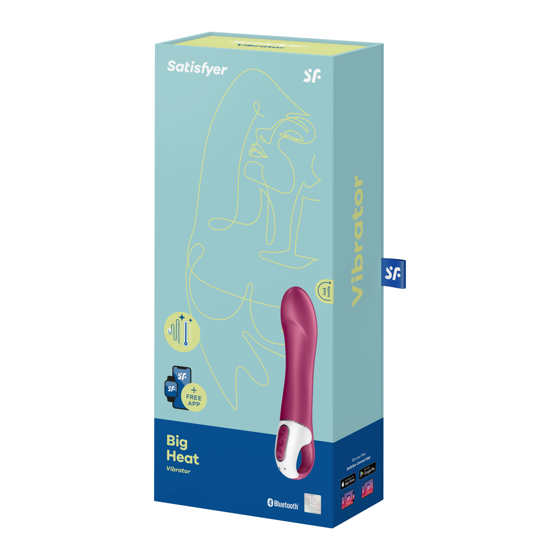 Satisfyer Big Heat 手機APP 遙控暖感按摩棒-SING DR