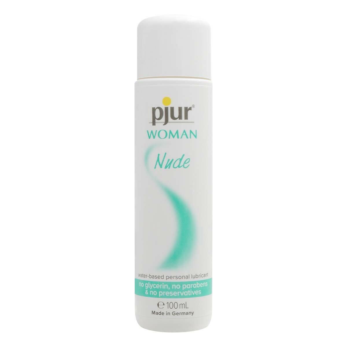 pjur Woman Nude 水性潤滑液 100ml，無甘油與防腐劑，適合敏感肌膚，提供純淨潤滑感受。