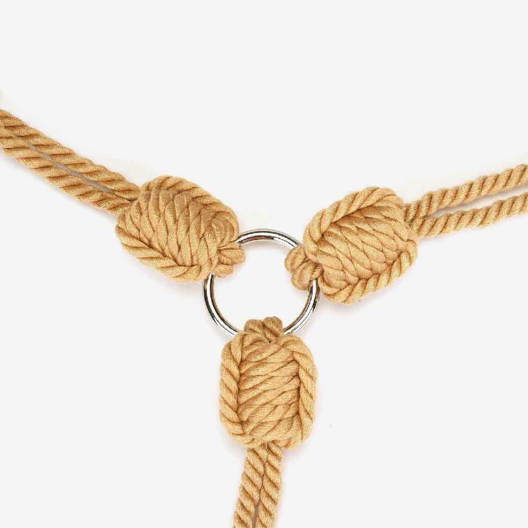 iebe Seele BDSM 頸圈與手扣束縛組，棉繩親膚無化學氣味，精緻編織設計，適合緊縛愛好者探索多種玩法。