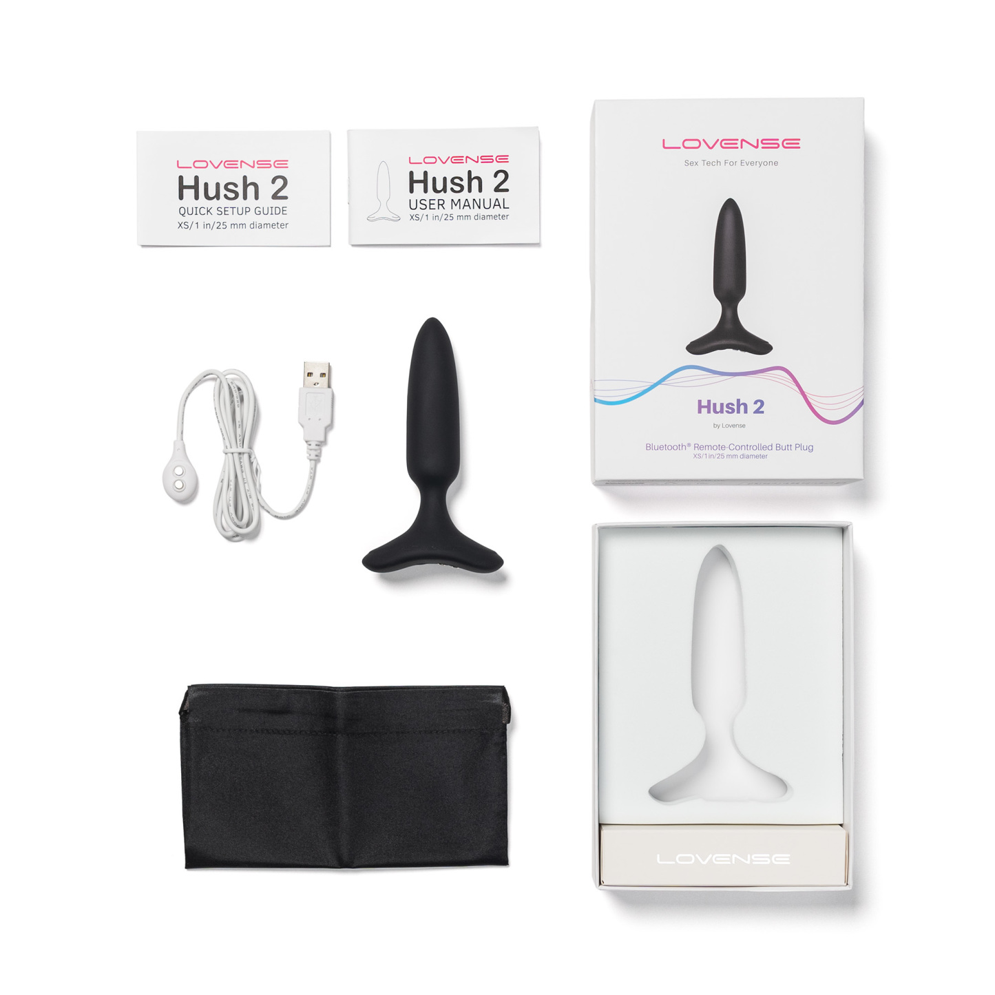 Lovense Hush 2 智能APP控制後庭震動肛塞 (4個尺寸)-SING DR