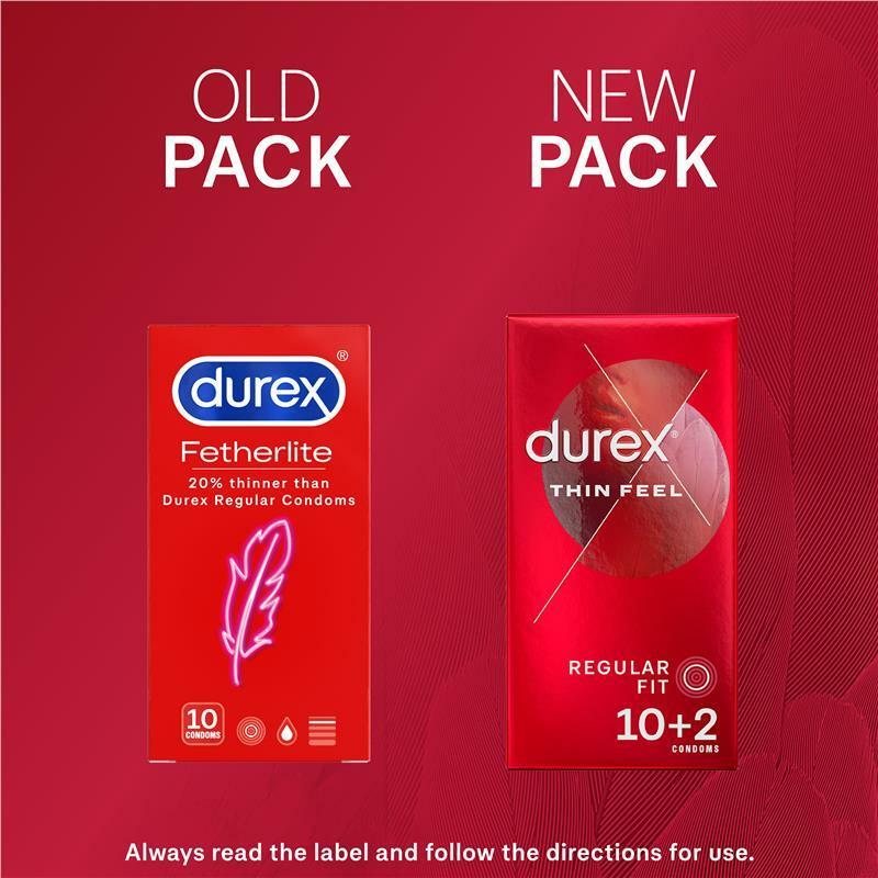 Durex 杜蕾斯 Fetherlite Thin Feel 超薄裝 乳膠安全套 10片裝-SING DR