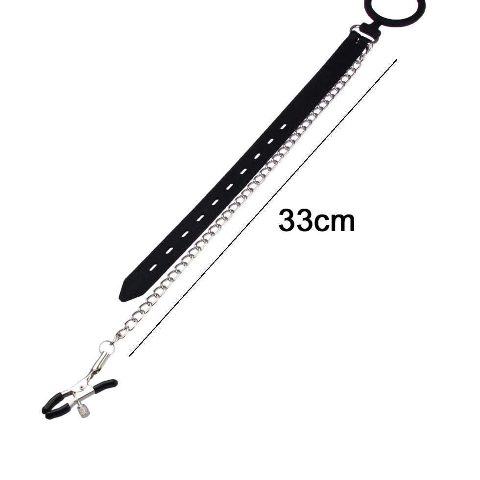 A-One SM 調教 訓練口枷環連乳頭夾