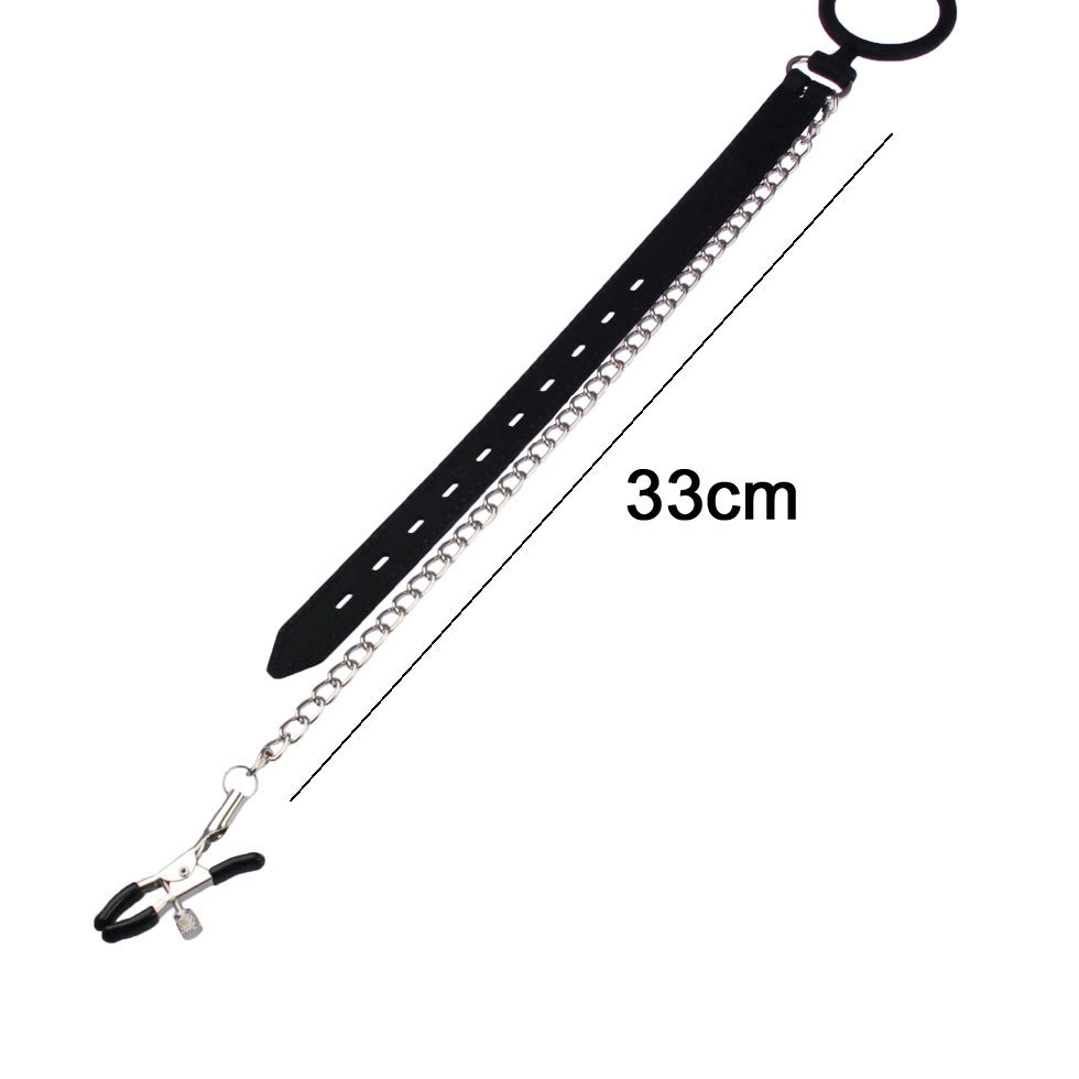 A-One SM 調教 訓練口枷環連乳頭夾