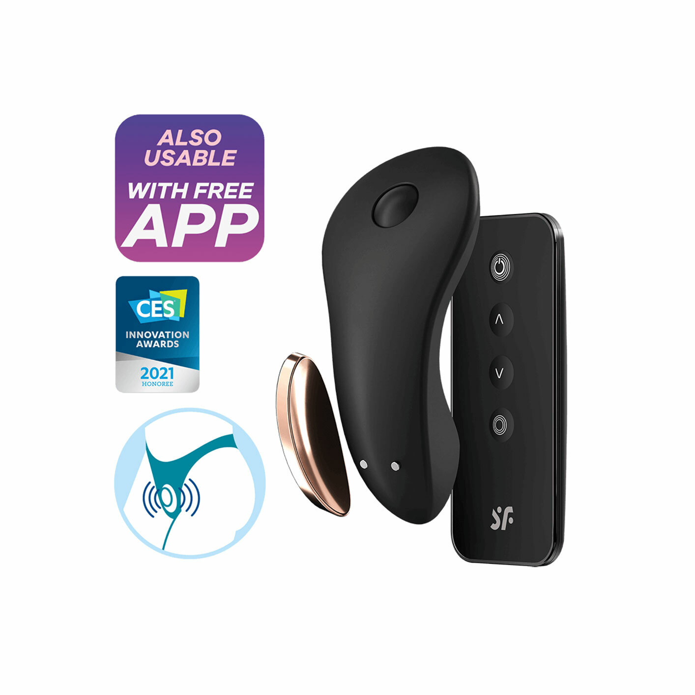 Satisfyer Little Secret App+遙控 穿戴式內褲震動器-SING DR