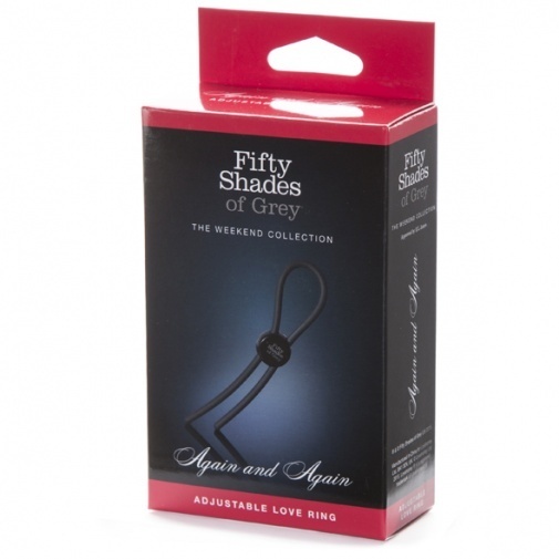 Fifty Shades of Grey 可調較式陰莖環 - 黑色-SING DR