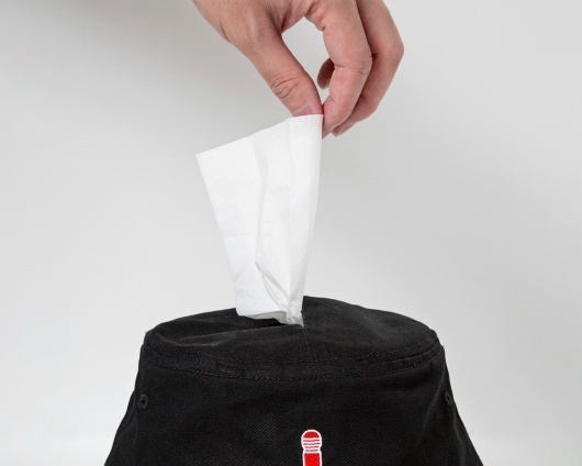 TENGA 紙巾帽 刺繡口袋漁夫帽-SING DR