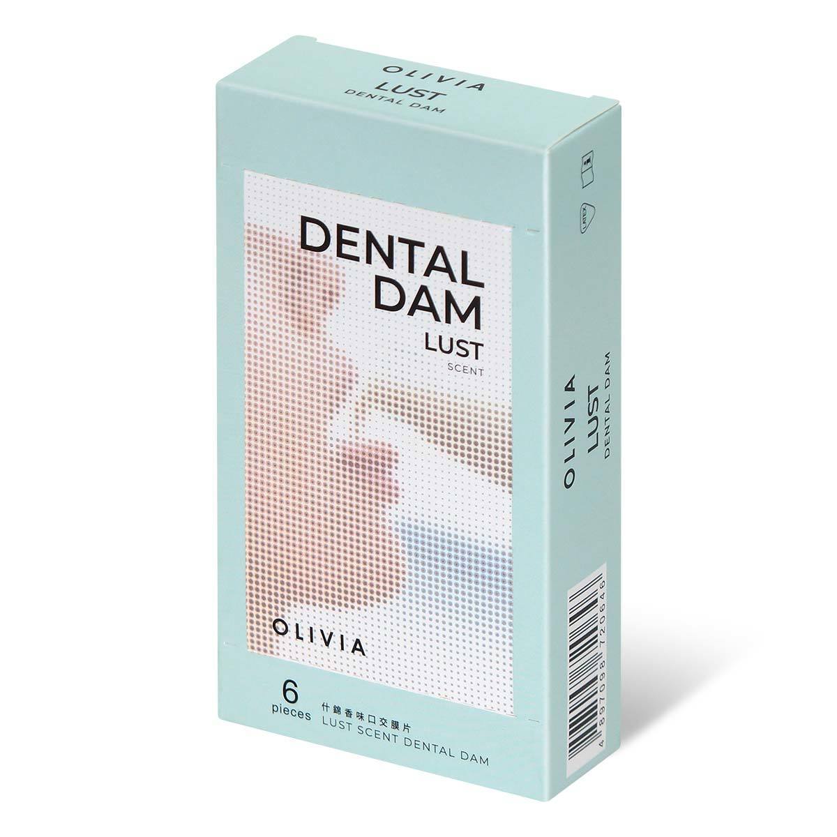 奧莉維亞 Olivia 什錦香味口交膜片，天然乳膠材質，6 款誘人香味，安全衛生享受親密時光。