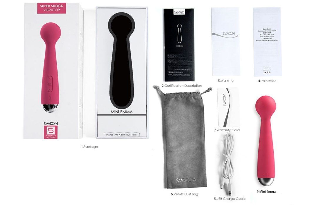 Svakom Mini Emma 智能模式 震動AV棒 粉紅色-SING DR