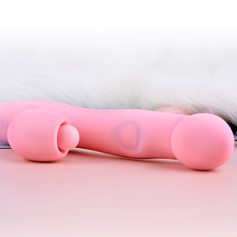 Erocome Aries 白羊座 雙頭 突擊拍打加溫震動按摩棒 粉紅色