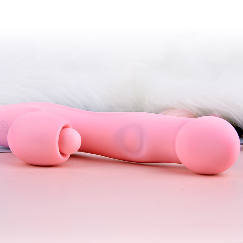 Erocome Aries 白羊座 雙頭 突擊拍打加溫震動按摩棒 粉紅色