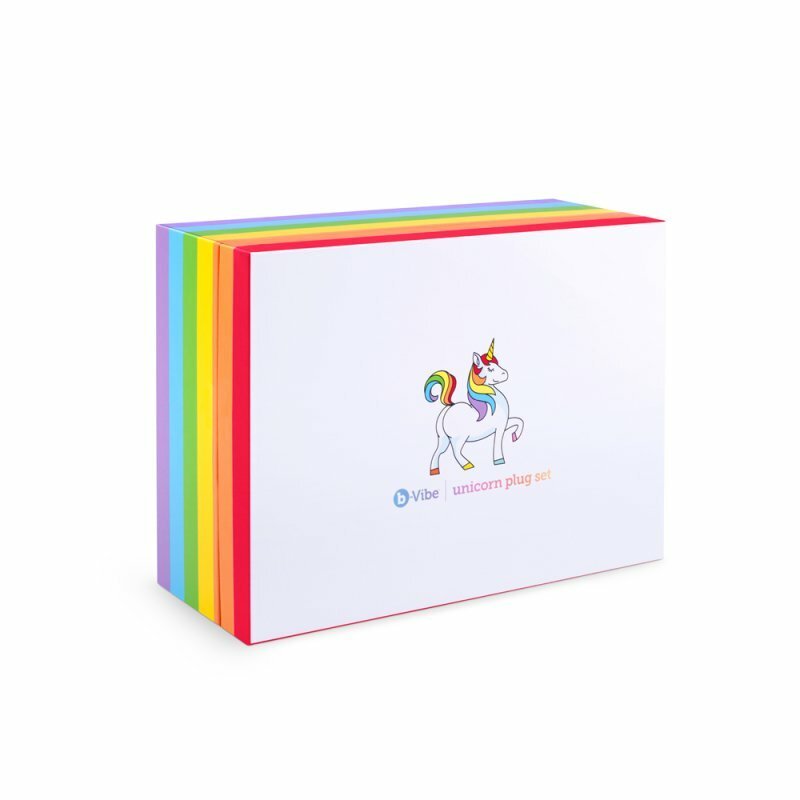 b-vibe 彩虹小馬馬 震動肛塞 6合1 套裝-SING DR