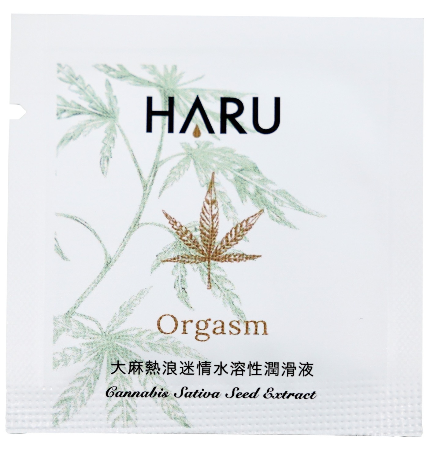 Haru Orgasm + indulge 草本隨身包潤滑液 6片裝-SING DR