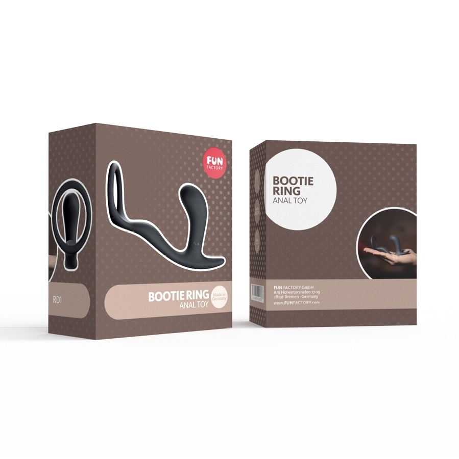 Fun Factory Bootie RIng 陰莖環連後庭塞 黑色-SING DR