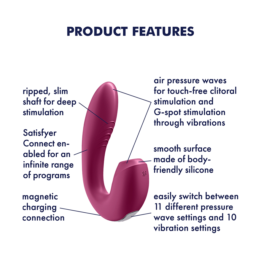 Satisfyer Sunray 空氣脈衝刺震動器 櫻桃紅-SING DR