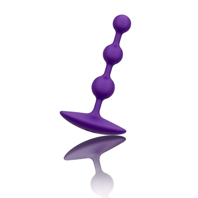 ROMP Amp 靈活的肛門珠 紫色