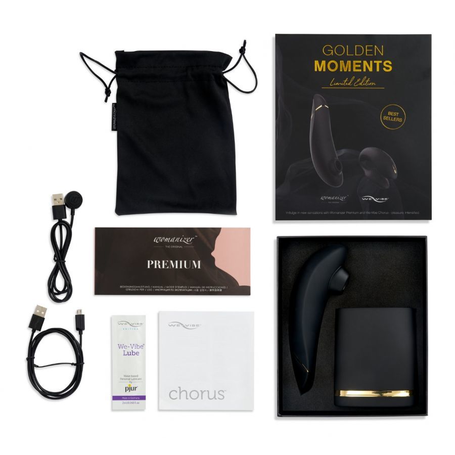Womanizer Golden Moments 進階精選組合 遙控伴侶共震器＋進階吸啜器-SING DR