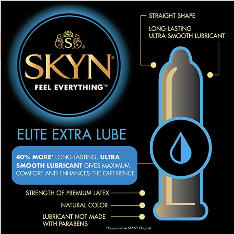 SKYN Elite Extra Lube 特薄加潤 PI安全套 12片裝-SING DR