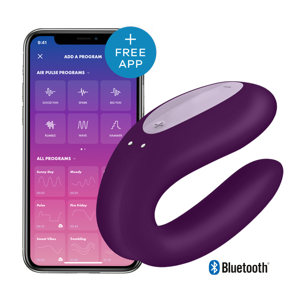 Satisfyer Double Joy 智能APP 情侶共震器-SING DR