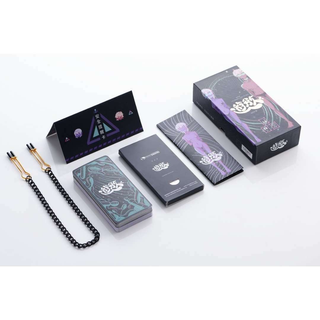 GINRO 《微床遊.遊慾》BDSM篇情趣卡牌遊戲，14張指令牌、12張道具牌、8張繩縛牌套組