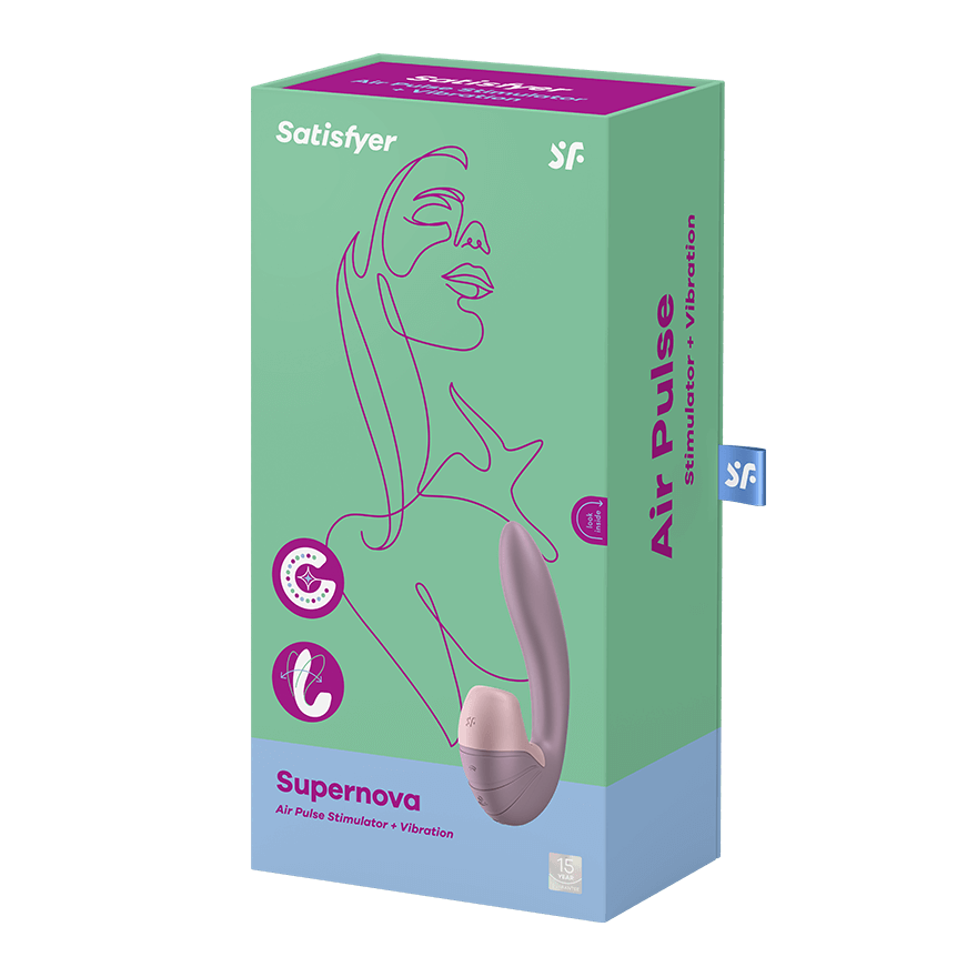 Satisfyer Supernova 吸啜G點按摩棒 (白色/玫瑰色)-SING DR