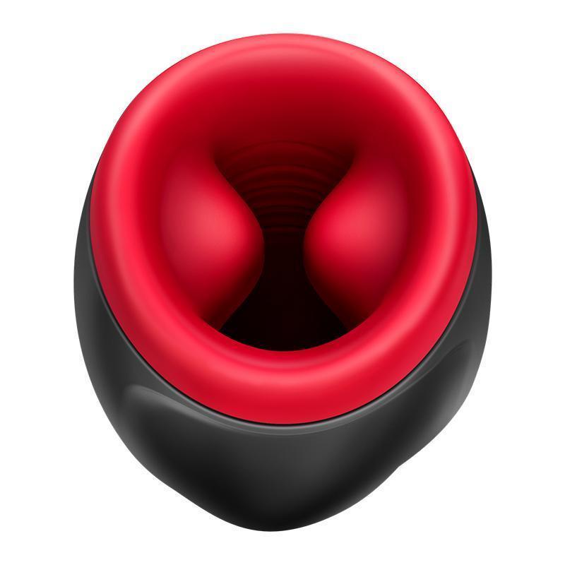 Erocome Antlia 唧筒座 仿口愛夾縮吸啜電動飛機杯 黑色-SING DR