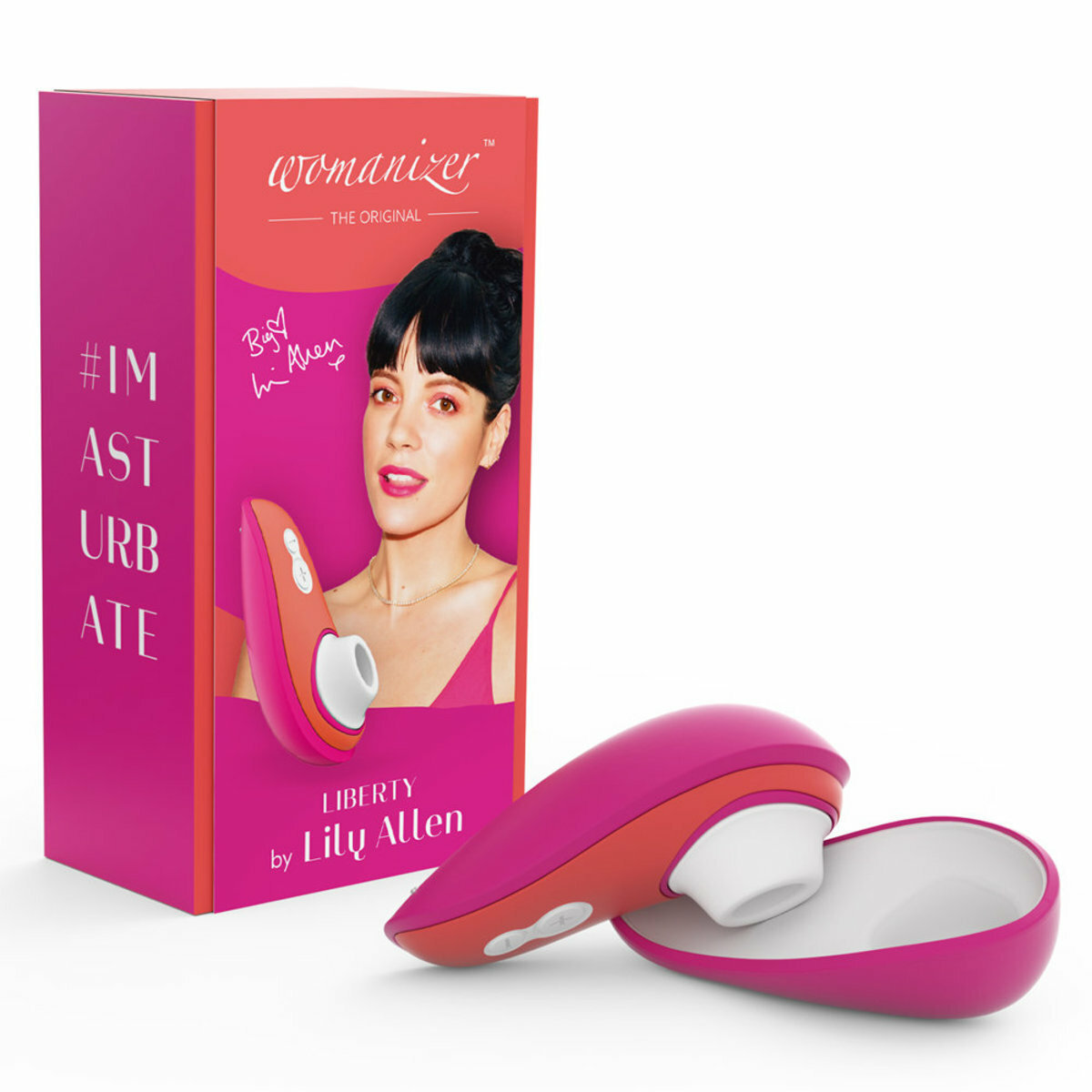 Womanizer Liberty 便攜式陰蒂吸啜器 橙粉紅色【Lily Allen 限量版】-SING DR