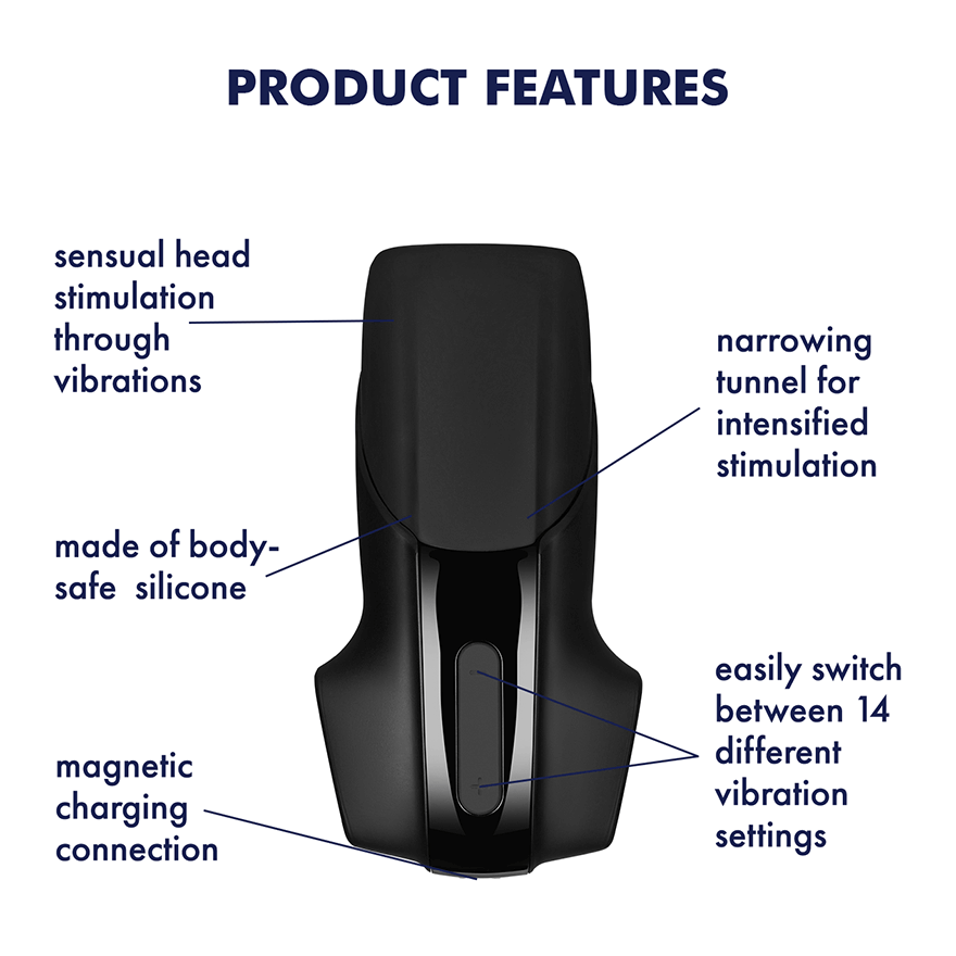 Satisfyer Men Vibration 口交震動飛機杯-SING DR