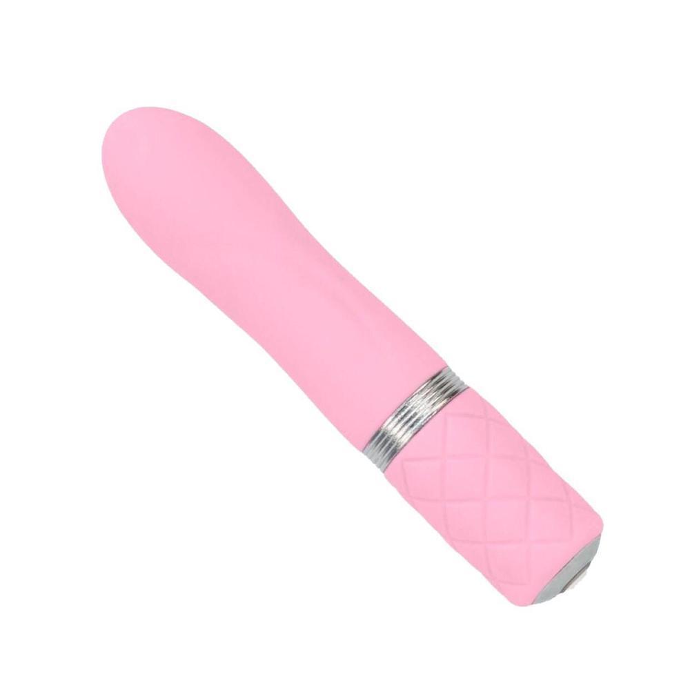 Pillow Talk Flirty 迷你震動棒，矽膠材質，精確按摩頭，輕鬆享受強勁快感。