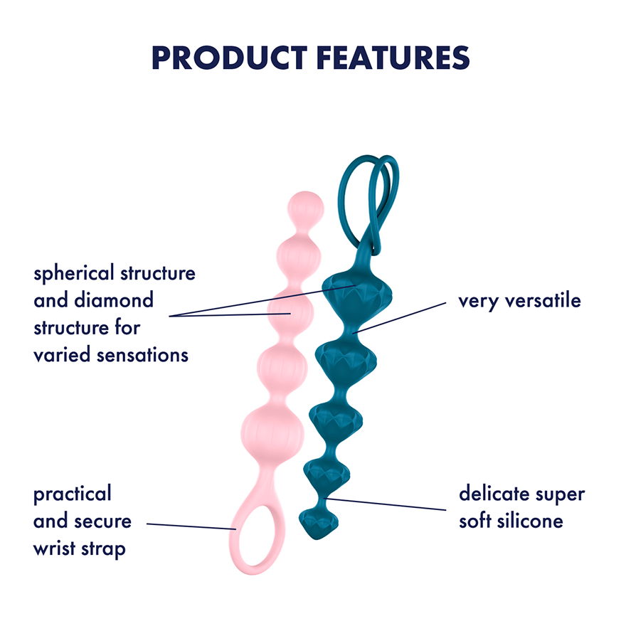 Satisfyer Love Beads 柔軟矽膠後庭拉珠-SING DR