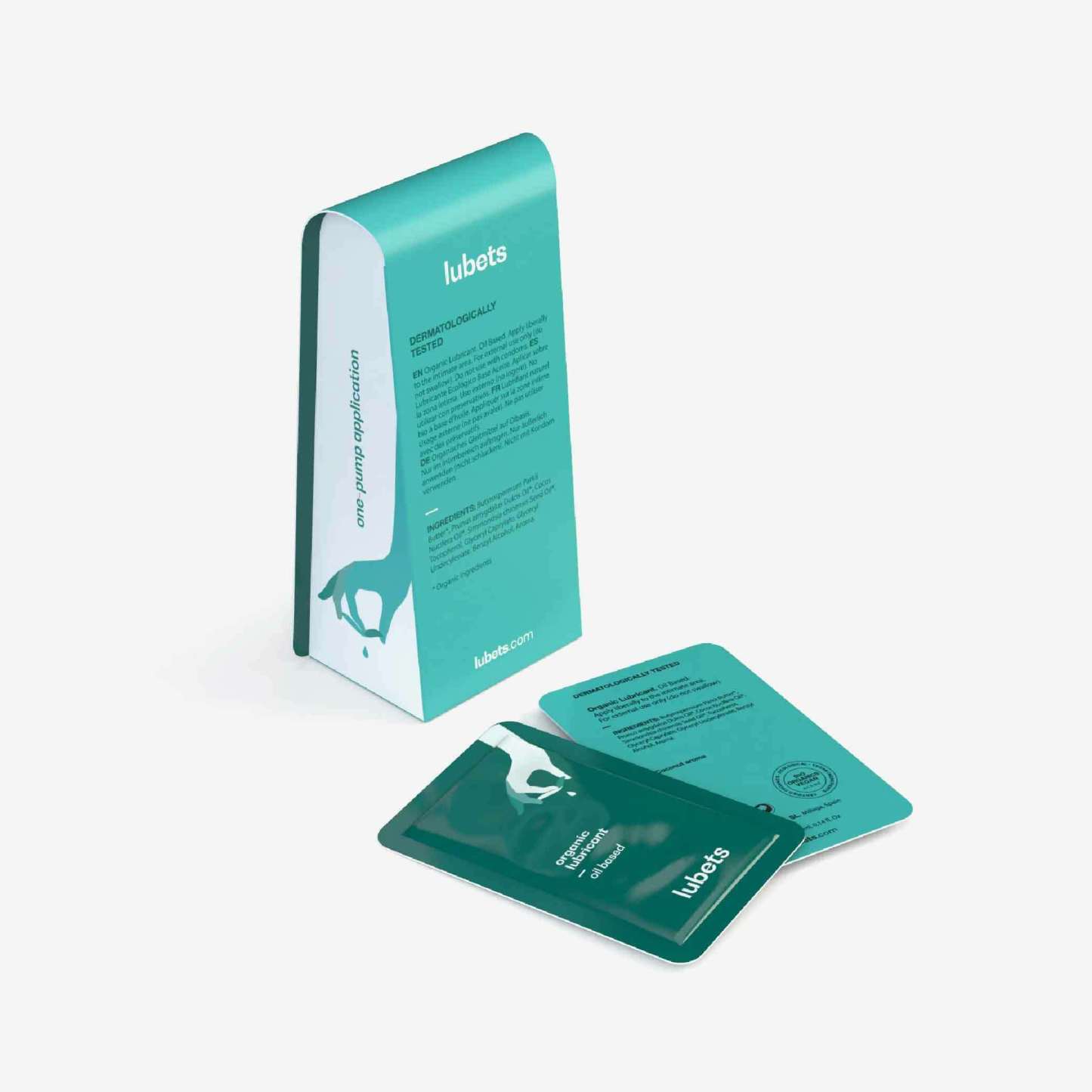lubets 西班牙天然油性潤滑液，持久順滑，適合情侶親密時光，4ml 單片獨立包裝，輕便易攜，呵護敏感肌。