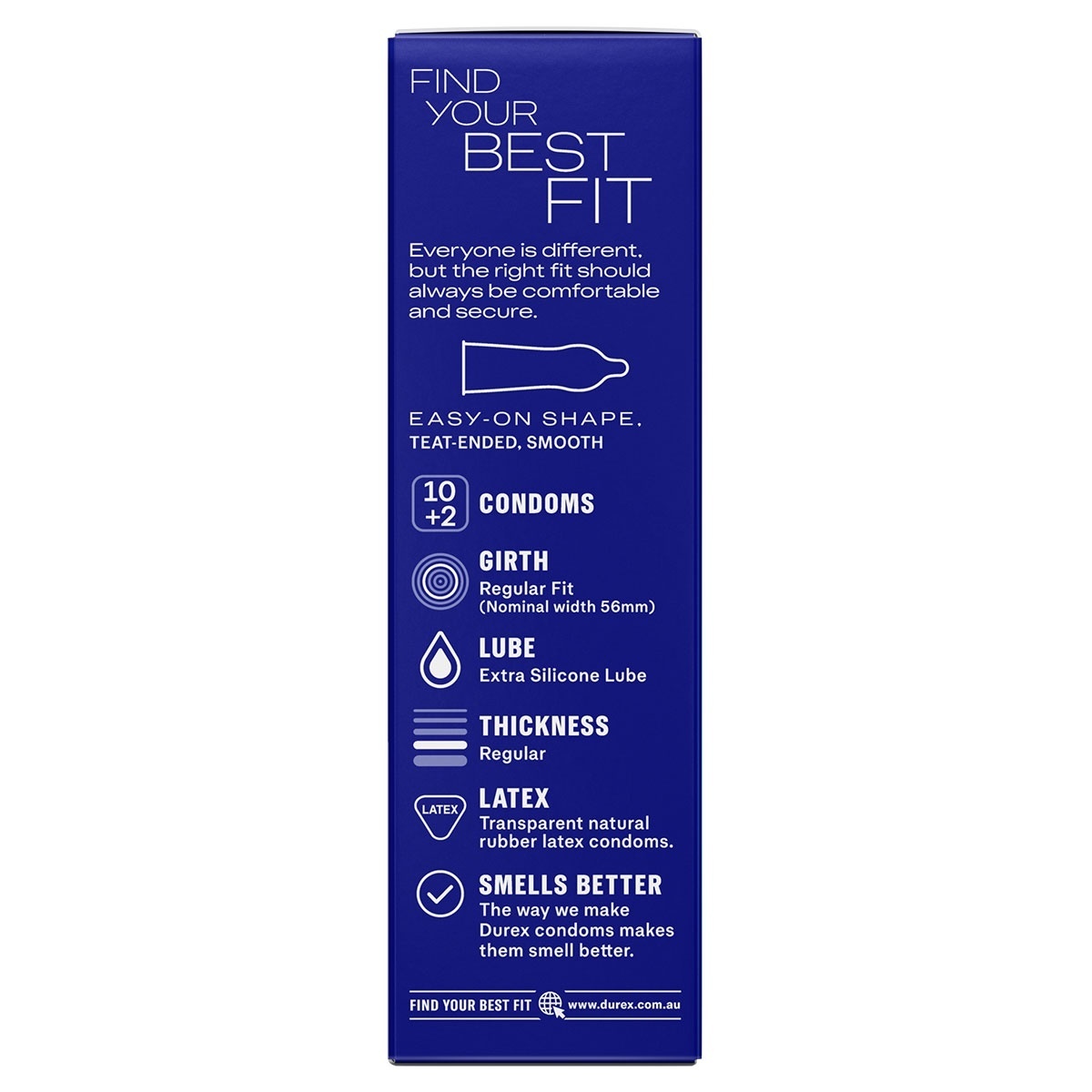 Durex 杜蕾斯 Regular Fit 激情裝 乳膠安全套 10+2片裝-SING DR
