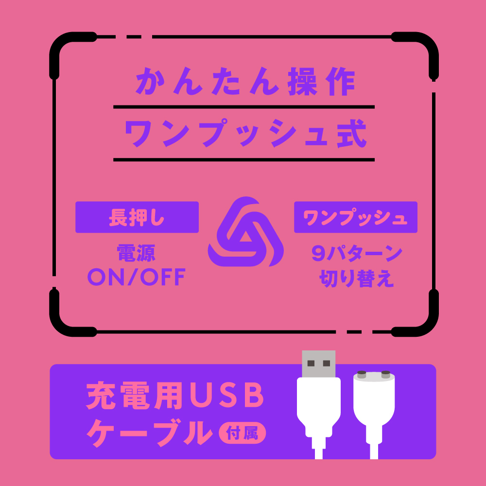 PxPxP 完全防水 豆豆乳頭轉轉震蛋9 (黑色/粉紅色)-SING DR