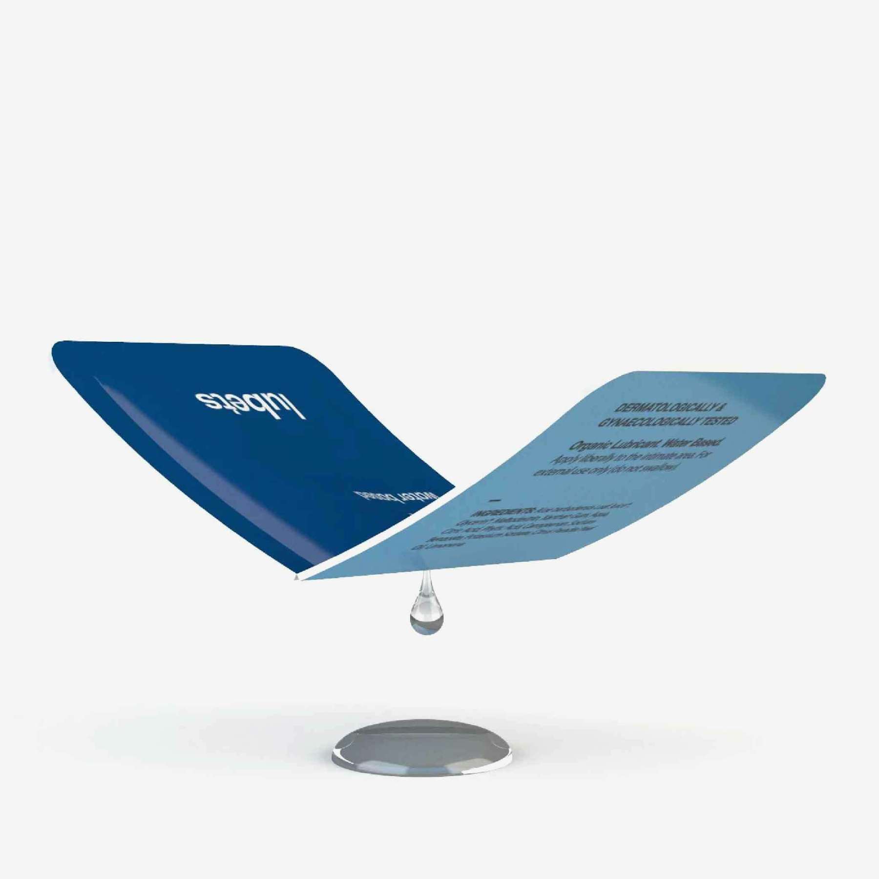 Lubets 天然水性潤滑液，輕盈透氣，白葡萄香氣，一次性單片設計，隨時隨地享受暢順親密時光，10 片包裝。