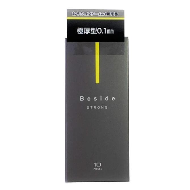Fuji Latex Beside Strong 0.1黑色安全套，日本製造，天然乳膠，含非殺精潤滑劑，舒適耐用