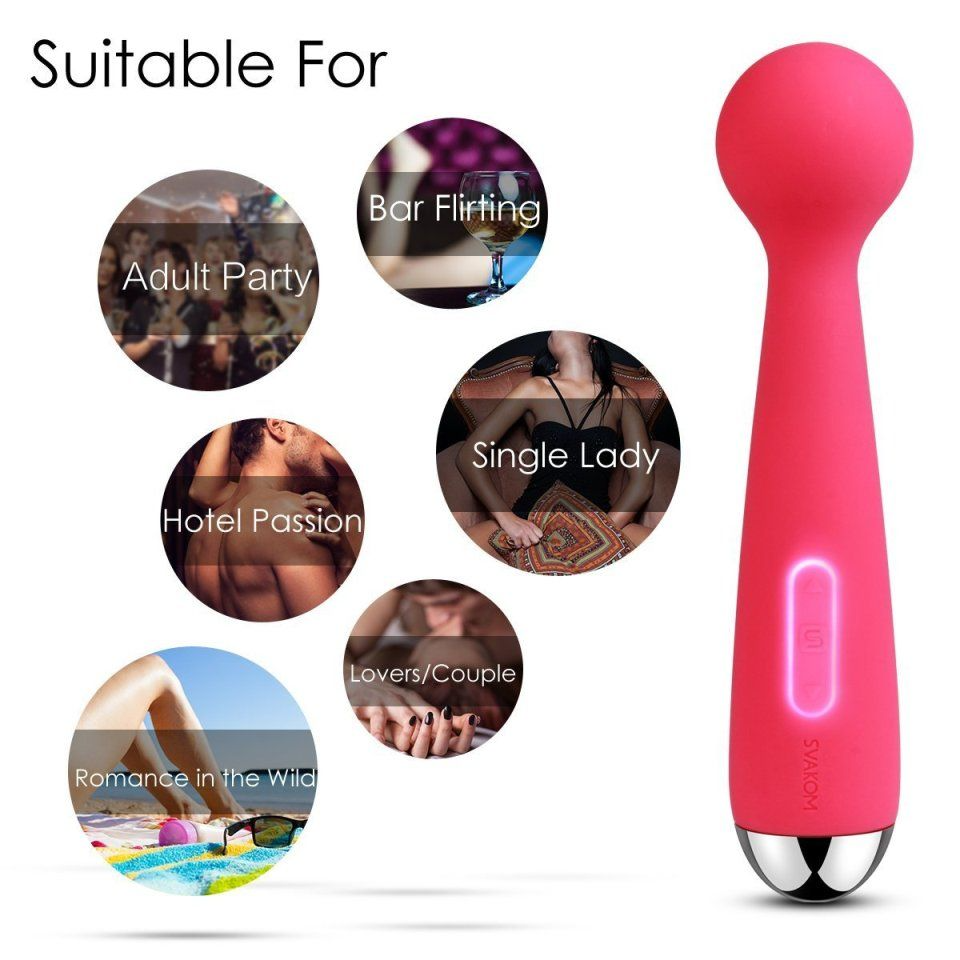 Svakom Mini Emma 智能模式 震動AV棒 粉紅色-SING DR