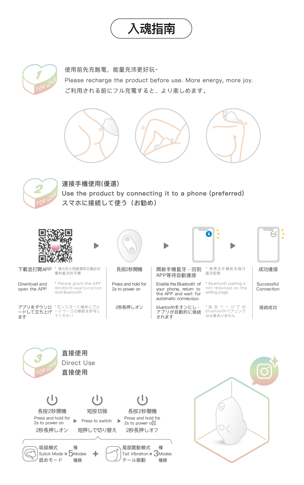 SISTALK 小怪獸 魔吻 Magic Kiss 舔舔吸啜震動器-SING DR