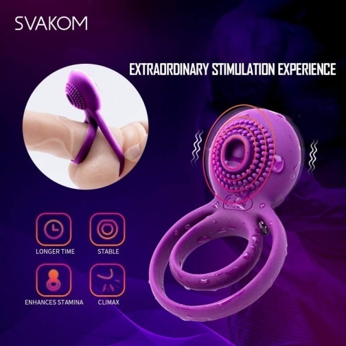 Svakom Tammy 延時雙環 情侶共震器-SING DR