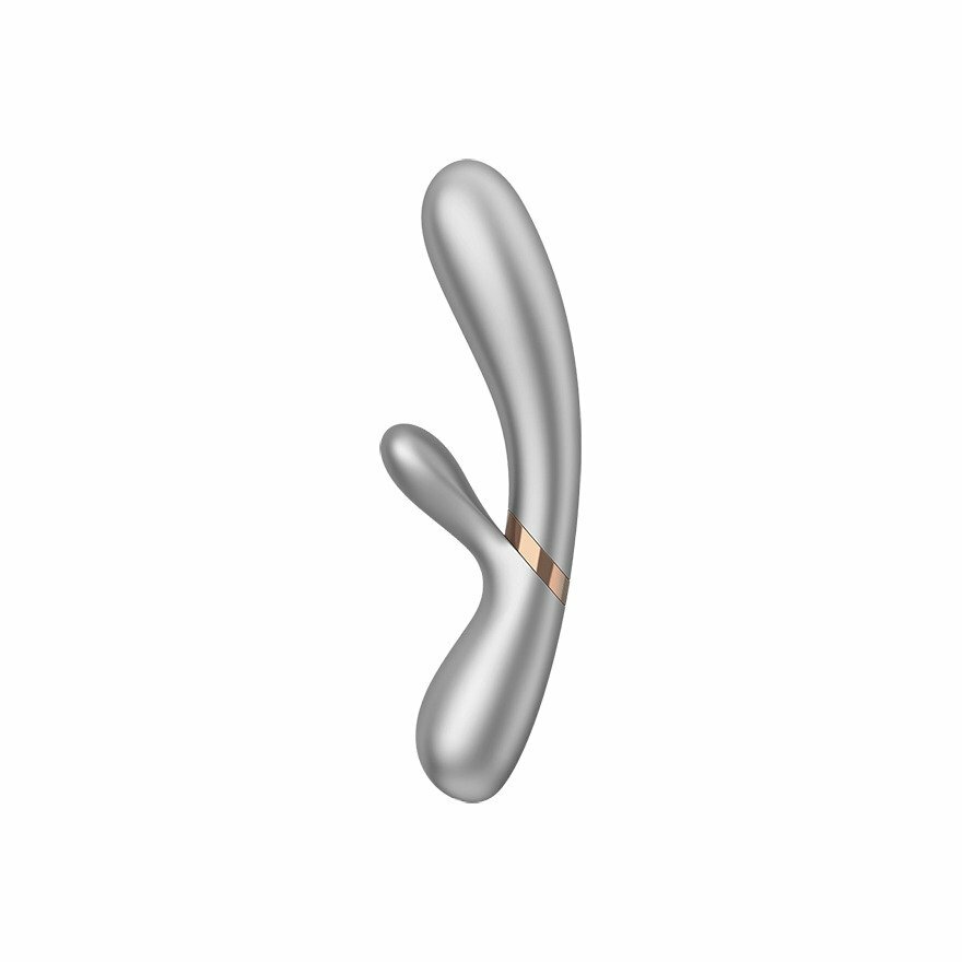 Satisfyer Hot Lover 加溫雙頭兔耳按摩棒 粉紅色-SING DR