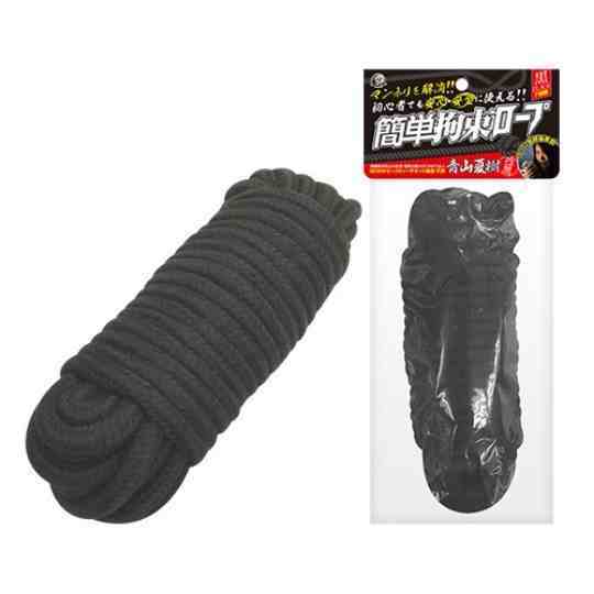 A-One 簡單拘束繩子 10米 (紅/黑)-SING DR