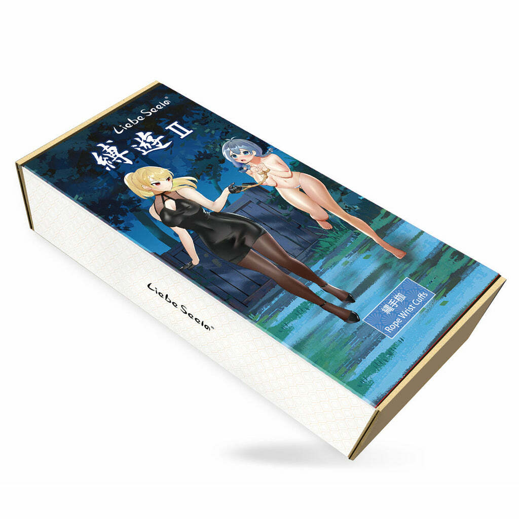 Liebe Seele Bound You II 麻製束縛手扣，手工編織，適用於BDSM和Shibari綑綁遊戲。