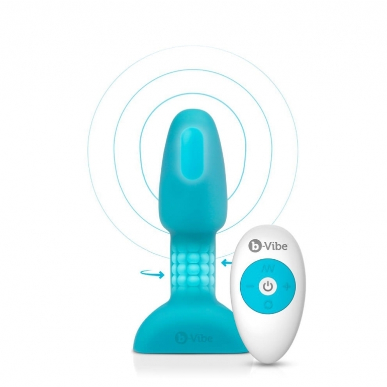 B-Vibe Rimming 無線搖控震動轉珠肛塞-SING DR